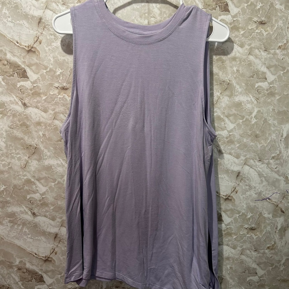 Avia Purple Tank Top Sleeveless Tie Detail‎ Athletic Casual XL/XG